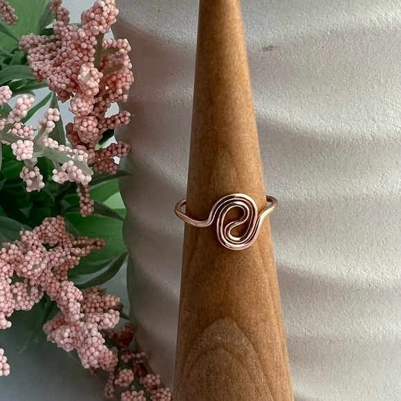 TOE Ring 14K Rose Gold Filled Yin Yang - Picture 5 of 11